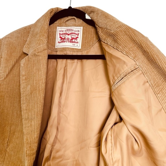 Levi Strauss & Co. Medium Tan Corduroy Double Breasted Blazer - Picture 3 of 6